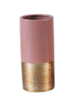 JARRON  PORCELANA (Rosa) (9*9*25H)