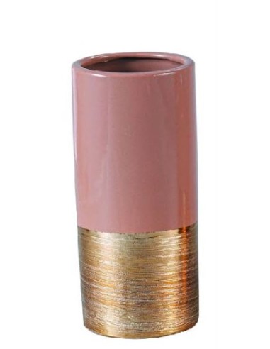 JARRON  PORCELANA (Rosa) (9*9*25H)