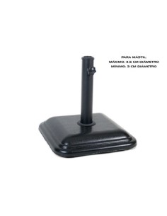 PIE DE SOMBRILLA LUXE 12 KG NEGRO