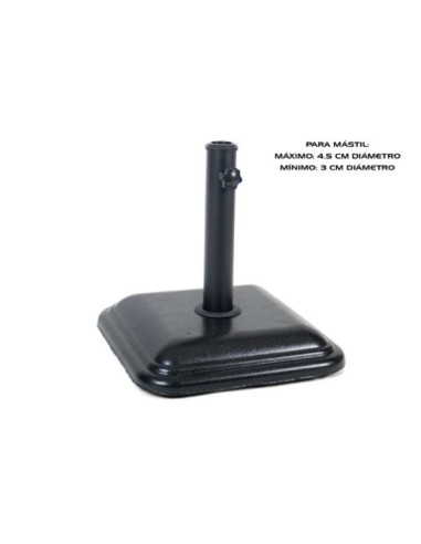 PIE DE SOMBRILLA LUXE 12 KG NEGRO