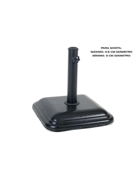 PIE DE SOMBRILLA LUXE 12 KG NEGRO