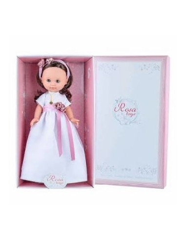 MUÑECA COMUNION 40CM MORENA C/M