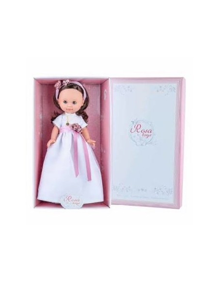 MUÑECA COMUNION 40CM MORENA C/M