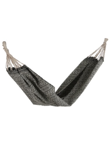 HAMACA POLIESTER ALGODON 275X98 IKAT NEGRO