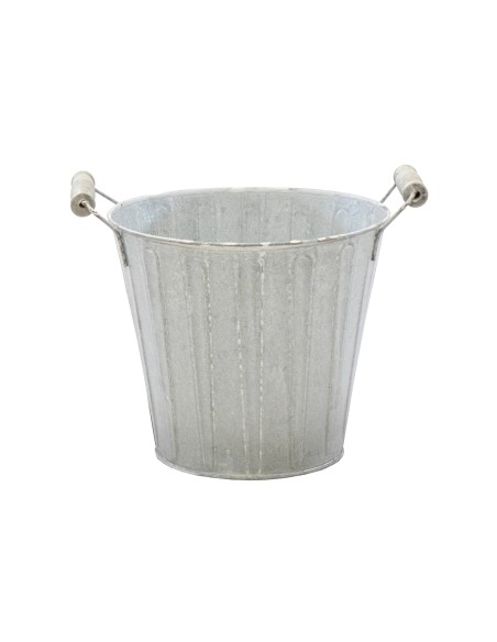 MACETA DEX MANGO MADERA GRIS AÑEJO D17H15