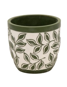 MACETA OLIVO HUEVO VERDE D13.5H12.5