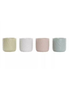 MACETERO GRES 13.7X13.7X12.8 HOJAS 4 SURT.