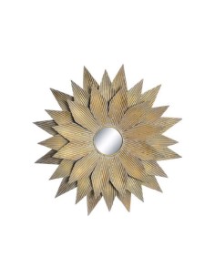 DECORACION PARED METAL ESPEJO 76X6,5 DORADO