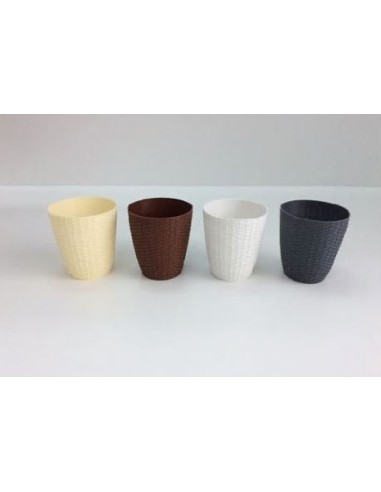 MACETERO PVC 13X14X9CM 4COL.