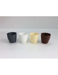 MACETERO PVC 12X11X7CM 4COL.