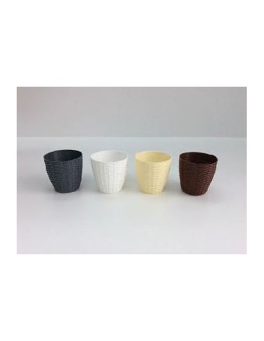 MACETERO PVC 12X11X7CM 4COL.