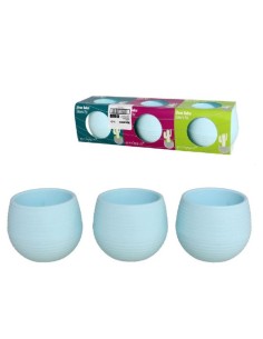 MACETERO LISO 0,13L AZUL 7x7 CM