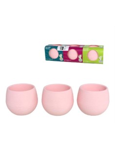 MACETERO LISO 0,13L ROSA 7x7 CM