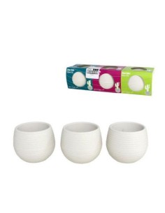 MACETERO LISO 0,13L BLANCO 7x7 CM