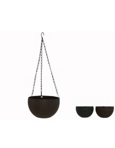 MACETERO COLGANTE PLASTICO  21 CM