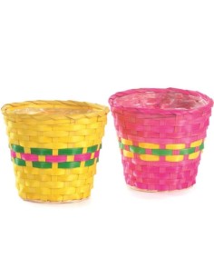 MACETERO  BAMBÚ MULTIC.2 MIX RAYA  D.16 H14CM