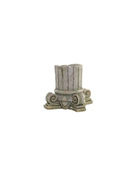 MACETERO FIBRA VIDRIO 32X32X31 COLUMNA ENVEJECIDO