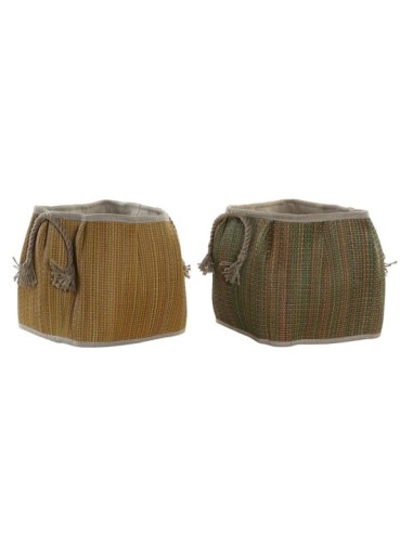 CESTA FIBRA ALGODON 30X30X36 PLEGABLE 2 SURT.