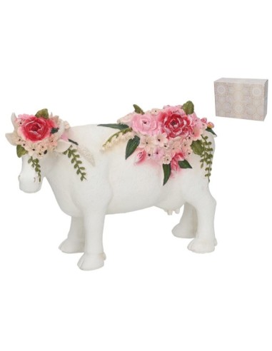 FIGURA VACA ANJALI 25,2X9,7X17,8 CM RESINA