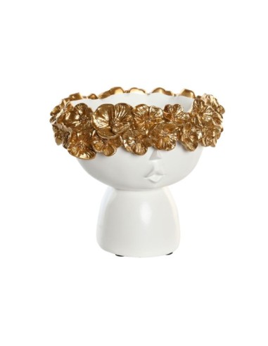 MACETERO RESINA 16X14X14 CARA BLANCO