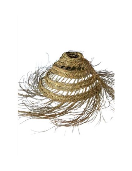 PANTALLA LAMPARA ESPARTO ARTESANAL 25X45