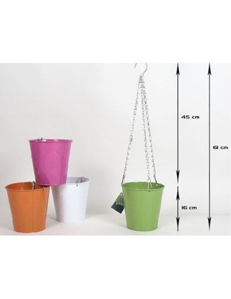 MACETA COLGAR AGRA 16X16 SURT