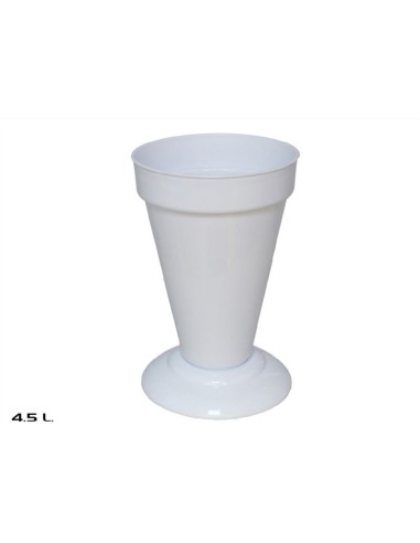 MACETERO CONICAL 4,5L BLANCO