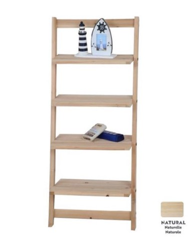 ESTANTERIA ESCALONADA MADERA 4 ALTURAS