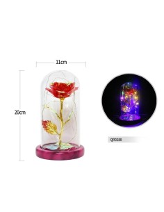 CUPULA LED ROSA ROJA