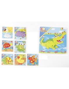 PUZZLE DE MADERA INFANTIL SURTIDO 8 MODELOS MARINO 9 PCS