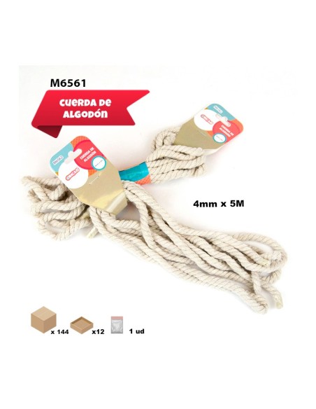 CUERDA DE ALGODON 4MMX5M