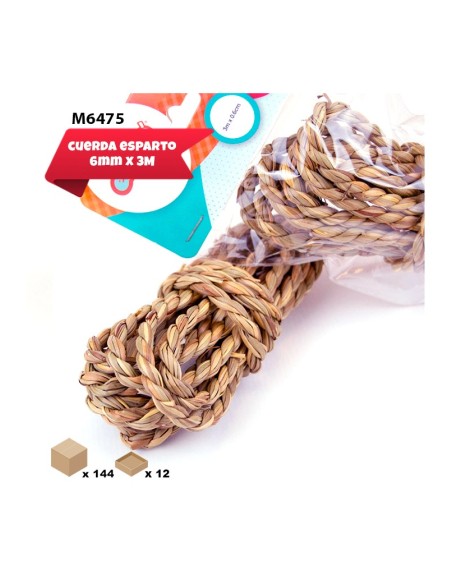 CUERDA DE ESPARTO 6CM X 3M