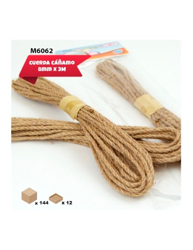 CUERDA DE CAÑAMO 8MM X 3M