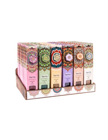 INCIENSO VARILLA SET 40 MADERA 25 CM. SOPORTE 6 SU