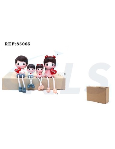 FIGURA DECORACION FAMILIA 20cm