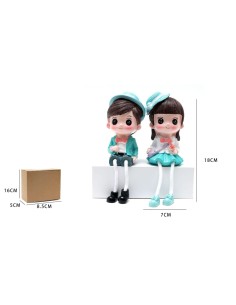 FIGURA DECORACION ENAMORADOS SOMBREROS