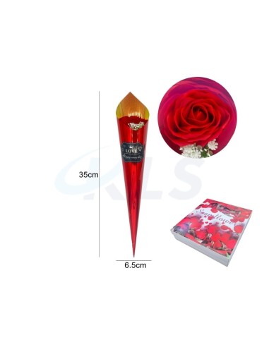 DETALLE FLOR ROSA 35CM