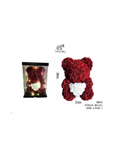 OSO BURBUJA CON CORAZON 29CM