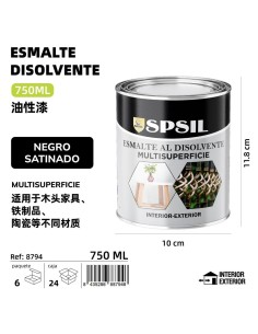 NEGRO SATINADO 750ML 660G