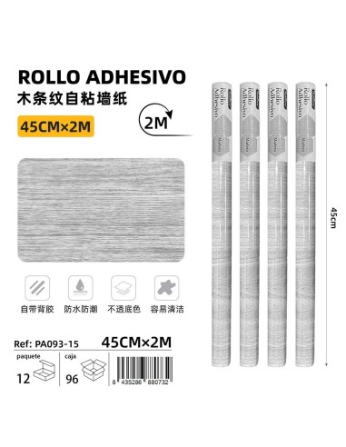 ROLLO ADHESIVO PVC MADERA (PA093-15)