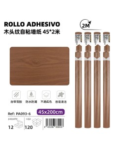 ROLLO ADHESIVO PVC MADERA (PA093-6)