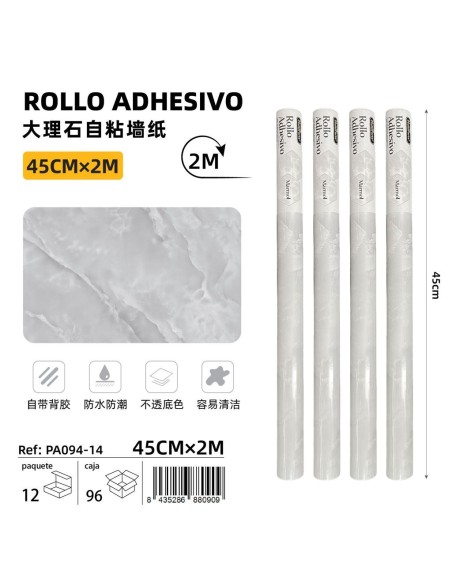 ROLLO ADHESIVO PVC MARMOL