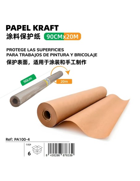 PAPEL KRAFT 0,9*20M
