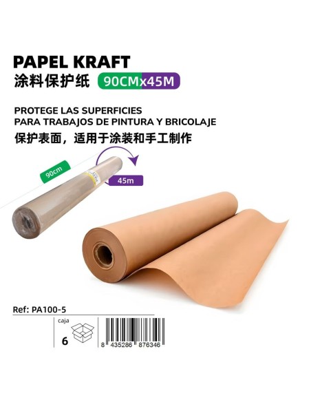 PAPEL KRAFT 0,9*45M