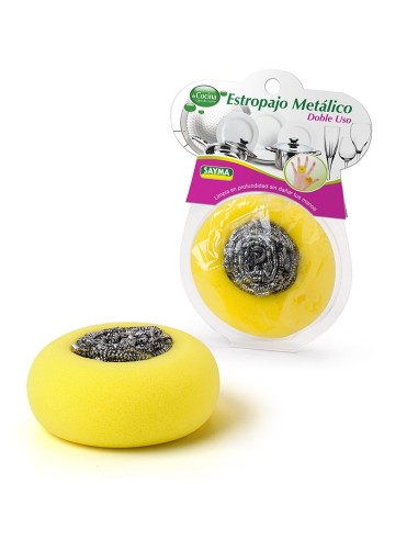 ESTROPAJO METALICO DOBLE USO