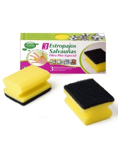 ESTROPAJO SALVAUÑAS FIBRA PLUS 3UND