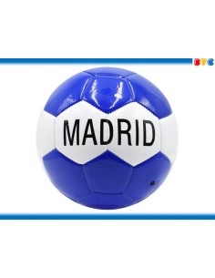 BALON MADRID AZUL FRANJA CUADROS BLANCA