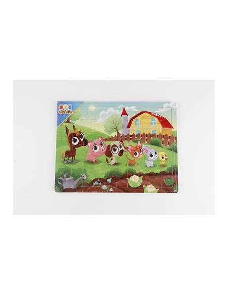 PUZZLE DE MADERA GRANJA ANIMADA 60 PCS