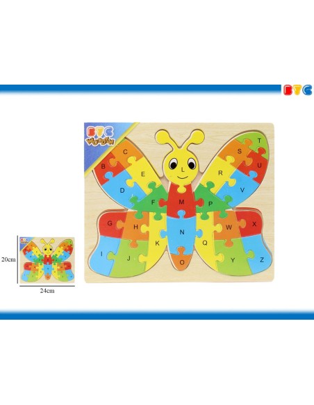 PUZZLE MULTICOLOR MARIPOSA