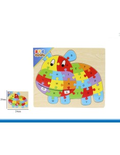 PUZZLE MULTICOLOR HIPOPOTAMO